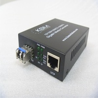 LC 1.25G SFP 1310nm 20K Single Mode Fibre Ethernet Media Converter
