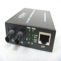 ST 100Mbps 1310nm 20K Single Mode Fibre Ethernet Media Converter