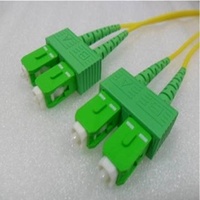 SCA to SCA (APC) Single Mode Angled Duplex OS2 9/125um Fibre Optic Patch Cord