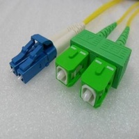 Single Mode Angled LC to SCA (APC) Duplex OS2 9/125um Fibre Optic Patch Cord