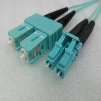 Multimode LC to SC Duplex OM3 10G 50/125um Fibre Optic Patch Cord