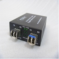 LC 1.25G SFP 850nm/1310nm 0.55K to 40K Single Mode Fibre Ethernet Media Converter