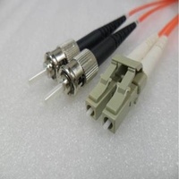 Multimode LC to ST Duplex OM1 1G 62.5/125um Fibre Optic Patch Cord