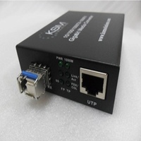 LC 1.25G SFP 1310nm/1550nm 20K Bidirection Single Mode Fibre Ethernet Converter