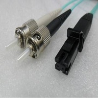 Multimode MTRJ to ST Duplex OM3 10G 50/125um Fibre Optic Patch Cord