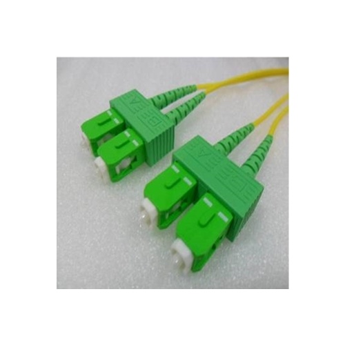 Single Mode Angled SCA to SCA (APC) Duplex OS2 9/125um Fibre Optic Patch Cord Length 1Mtr