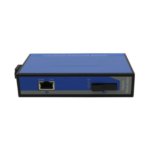 POE Industrial Fibre Media Converter Multimode SC 1000Mbps