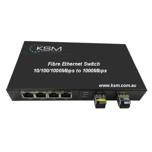 Fibre Ethernet Switch 8 Port Fibre SFP Slot to 1 Port 10/100/1000base-T