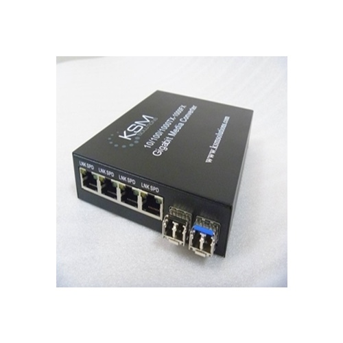LC 1.25G SFP 850nm/1310nm 0.55K to 20K Single Mode & Multimode Ethernet Fibre Switch