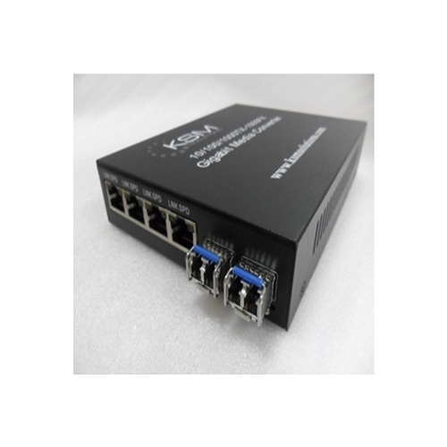 LC 1.25G SFP 850nm/1310nm 0.55K to 40K Single Mode & Multimode Ethernet Fibre Switch