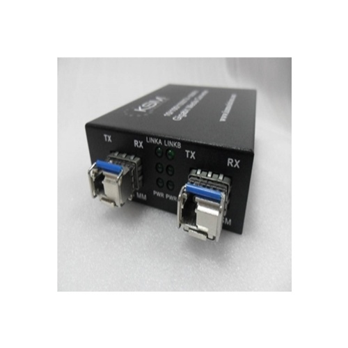 LC 1.25G SFP 1310nm/1550nm 0.55K to 40K Bidirection Single Mode to Multimode Fibre Wavelength Converter