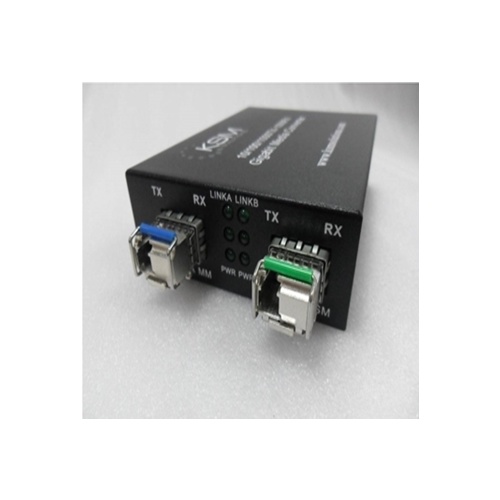 LC 1.25G SFP 1550nm/1310nm 0.55K to 20K Bidirection Single Mode to Multimode Fibre Wavelength Converter