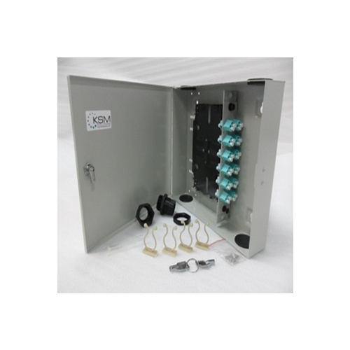 Fibre Wall Mount Unit 24 Port LC Quad OM3 Multimode