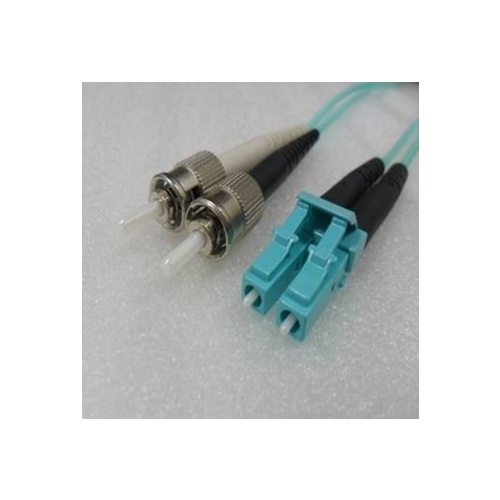 Multimode LC to ST Duplex OM3 10G 50/125um Fibre Optic Cable Length 1mtr