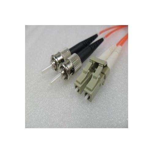 Multimode LC to ST Duplex OM1 1G 62.5/125um Fibre Optic Patch Cord Length 1mtr
