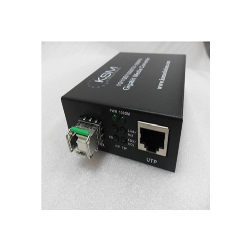 LC 1.25G SFP 1310nm/1550nm 40K Bidirection Single Mode Fibre Ethernet Converter 