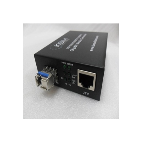 LC 1.25G SFP 1550nm/1310nm 20K Bidirection Single Mode Fibre Ethernet Converter