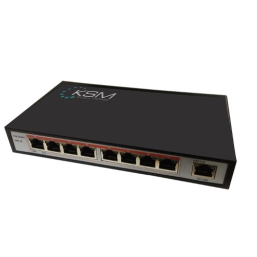 PoE Ethernet Switch 1 to 8 PoE Ports 10/100base-T