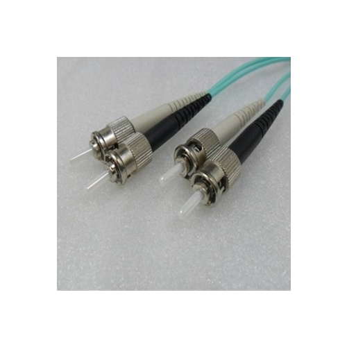 Multimode ST to ST Duplex OM3 10G 50/125um Fibre optic Patch Cord Length 1mtr