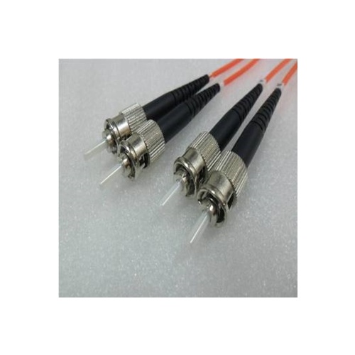 Multimode ST to ST Duplex OM1 1G 62.5/125um Fibre Optic Patch Cord Length 1Mtr